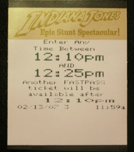 Disney FastPasses 007