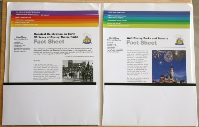 Disneyland 50th Press Kit 003