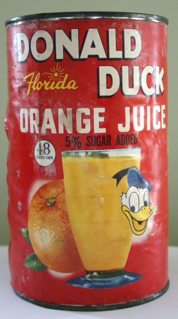 Donald Duck Orange Juice Can 1