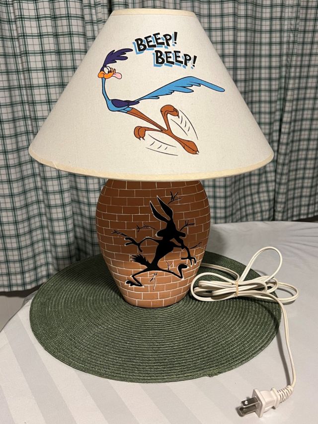 Lampe/Figurine Coyote Roadrunner - Warner Bros - Looney Tunes - Résine