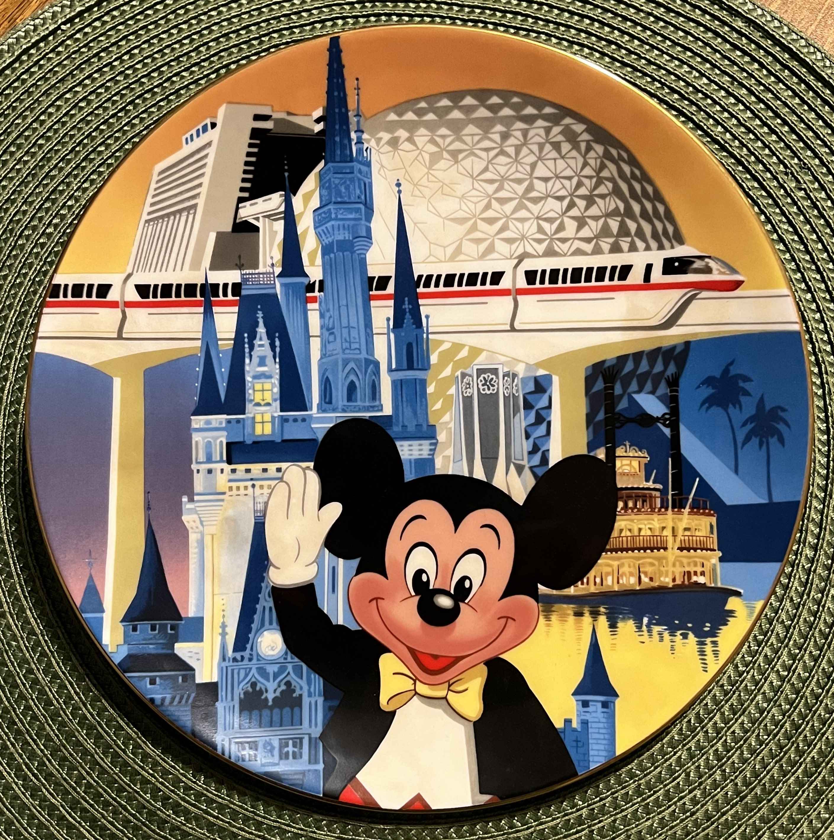 Walt Disney World 20周年 記念プレート Walt Disney World Limited Edition Tencennial Plate (1981) - ID